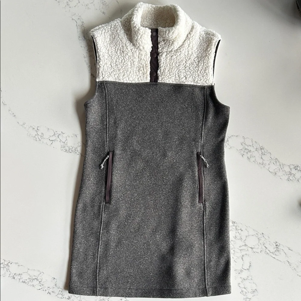 Title nine Callitrix Fleece vest dress - Picture 2 of 9